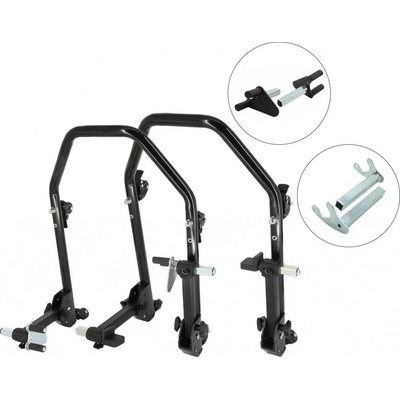 Sefis D20U sklopný pojazdný moto stojan predný a zadný set - vidle / hák