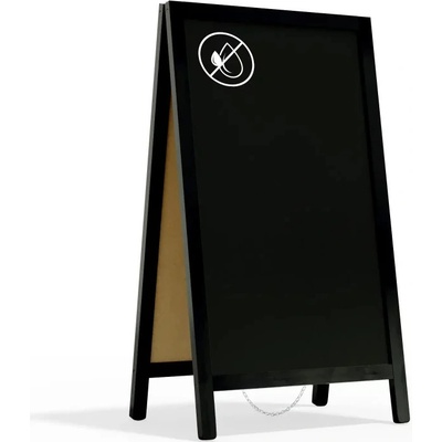 Allboards PK63BK Reklamní v áčko s křídovou tabulí 78 x 44 cm – Zboží Živě