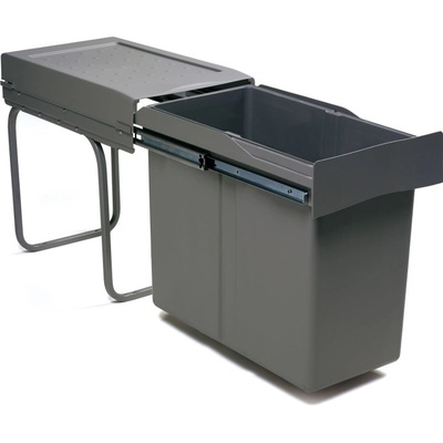 Gollinucci Výsuvný odpadkový kôš LINEA - 30 L / Antracit