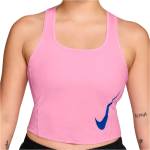 Nike Дамски потник с широка презрамка Nike Women's Tempo Swoosh Run Dri-Fit Tank Tank top - Pink Rise / Reflective Silver / Old Royal (916-7769-0214)