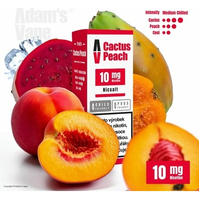 Adams Vape Salt Cactus Peach 10 ml 10 mg