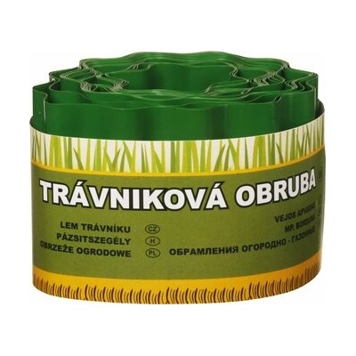 Okraj trávnika 9 m - 10 cm zelený