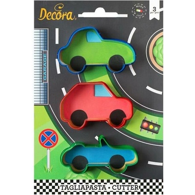 Decora Plastové vykrajovátko Autá (3ks)