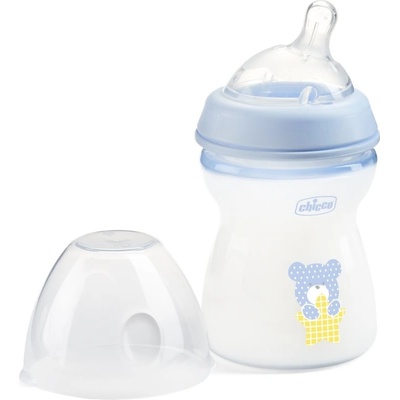 Chicco Natural Feeling kojenecká láhev modrá 250ml