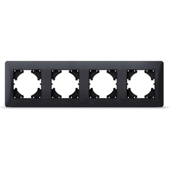 Videx ЧЕТВОРНА ХОРИЗОНТАЛНА РАМКА vf-bnfr4h-bg binera videx - ГРАФИТ