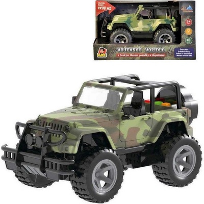 MaDe Auto Jeep vojenský na baterie 21 x 12 x 10 cm