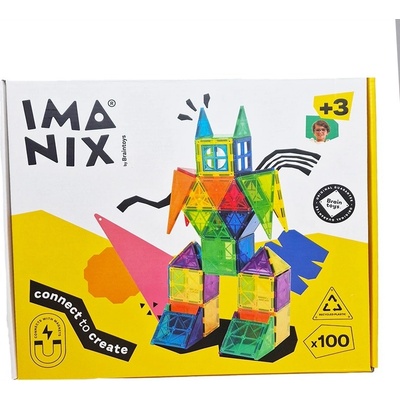 IMANIX Magnetická stavebnica classic - 100 ks