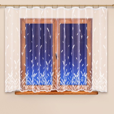 Záclona Levandule obšití okrajů a našití stužky 100 – Zboží Dáma