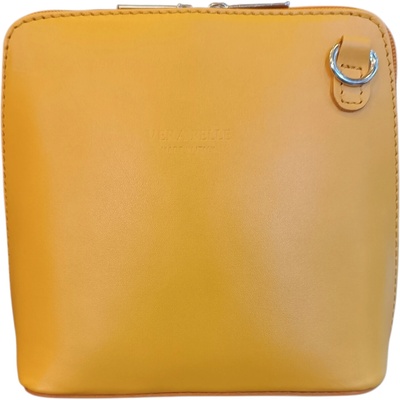 Vera Pelle kožená malá dámská crossbody hořčicová 8751 horcice