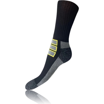 Bellinda OUTDOOR SOCKS - Чорапи за туристическа и работна обувка - черен - жълт Bellinda | Cheren | МЪЖЕ | 35-38
