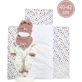 Llorens M738-88 облекло за кукла бебе NEW BORN размери 40-42 см с аксесоари