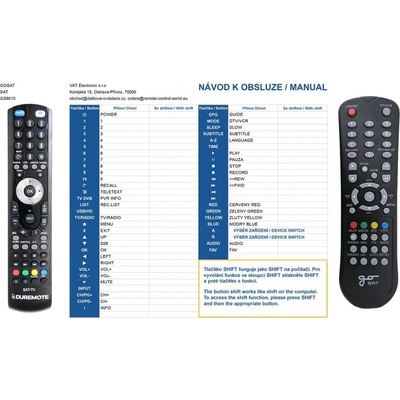 Dálkový ovladač General GoSAT GS-9010PVR – Hledejceny.cz