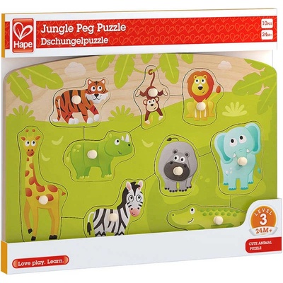 Hape puzzle na desce Džungle