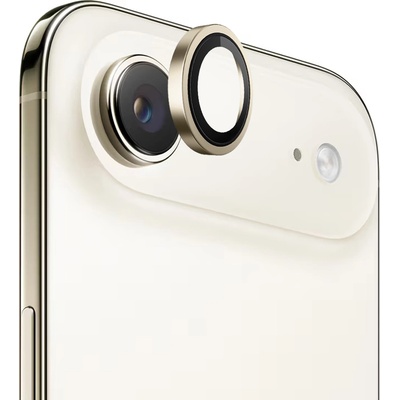 Blueo Протектор - Камера за iPhone 17 Air - Син - Оригинална метална рамка със стъклени лещи - Златен