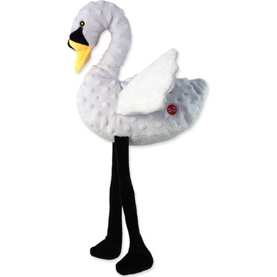 Dog Fantasy Recycled Toy labuť pískací se šustícími křídly