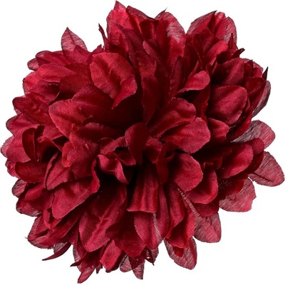 HLAVA CHRYZANTÉMA TM.ČERVENÁ 15CM BAL:12KS