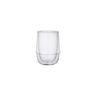 Kinto Kronos double wall iced tea glass dvoustěnná sklenice 350 ml