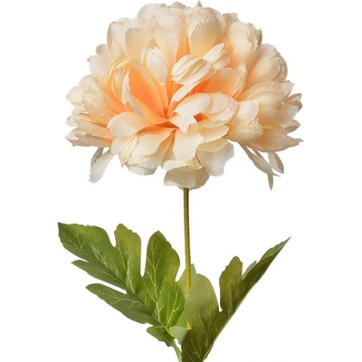 Velká umělá květina žlutá pivoňka – 80 cm