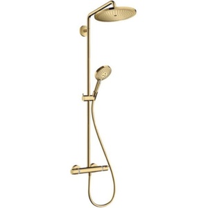 Hansgrohe Croma Select S - Душ система Showerpipe 280 с термостат, финиш полирано злато 26890990 (26890990)