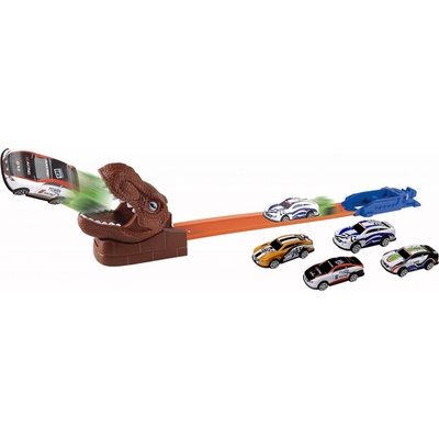 Wiky Vehicles Vystřelovací dráha dino se 4 auty 45x12x16 cm