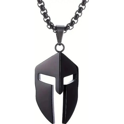 Impress Jewelry Přívěšek z chirurgické oceli Spartan warrior Černý 2407201742091969BK