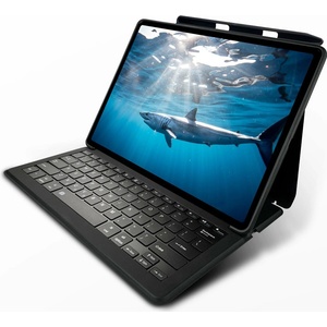  Mako Go Type Qwerty Rugged Keyboard Case - безжична клавиатура, кейс и поставка за iPad 7 (2019) (черен)