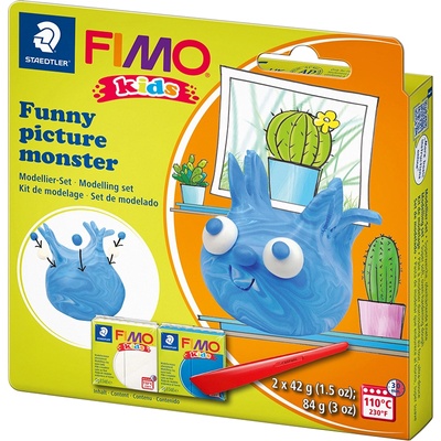 FIMO Комплект глина Staedtler Fimo Kids, 2x42g, Monster (28010-А-MONSTER)