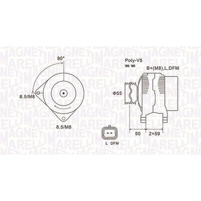 Generátor MAGNETI MARELLI 063731823010