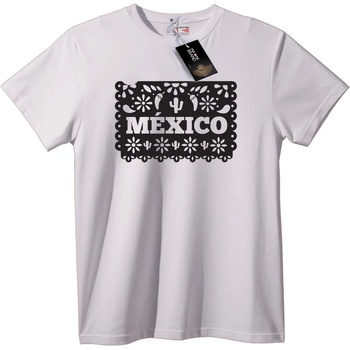 NOONEBRAND Тениска México народно изкуство - 2XL, Black