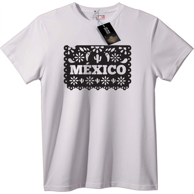 NOONEBRAND Тениска México народно изкуство - 2XL, Black