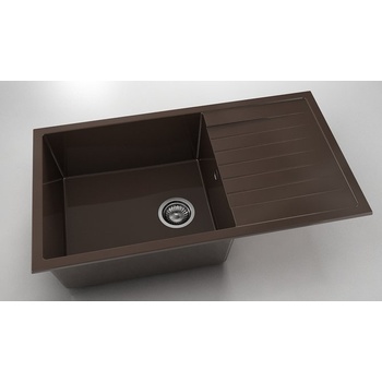 Image 1 of FAT Мивка Vanguard 229, Polymer marble, 18 Тъмно венге, с включен сифон