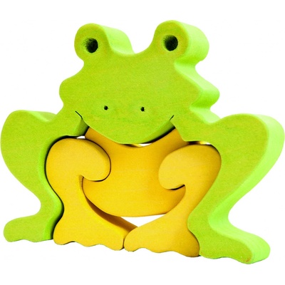 Fauna Žába vkládací puzzle z masivu