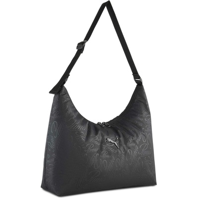 Puma POP SLOUCHY HOBO BAG čierna strieborná