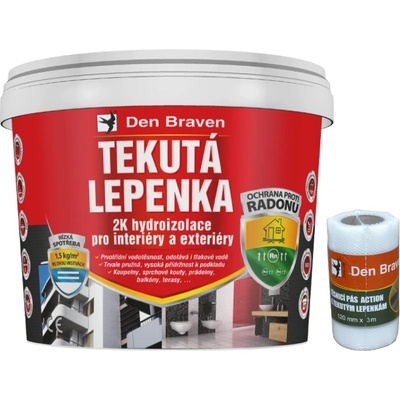 Den Braven Tekutá lepenka 2K vedro 21 kg