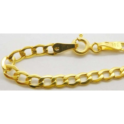 Klenoty Budín Mohutný pánský zlatý náramek PANCER 585/2,03gr 21cm HK7091