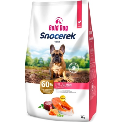 Snocerek Adult Small hovädzie a losos Gold Dog 5 kg