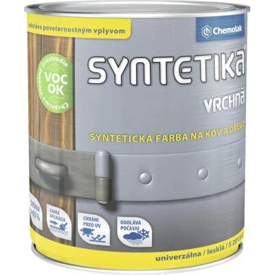 Farba Syntetika na kov a drevo vrchná 1805 0,6 l antracit