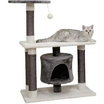 KERBL Драскало за котка - Kerbl Cat Tree Jade Darklight - бяло-сиво, 70 х 35 х 96 см Германия - 84460