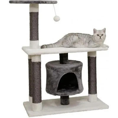 Kerbl Драскало за котка - Kerbl Cat Tree Jade Darklight - бяло-сиво, 70 х 35 х 96 см Германия - 84460