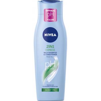 Nivea Hair Care Express šampón a kondicionér pre všetky typy vlasov 250 ml