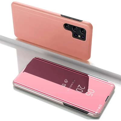 HQWear Калъф Clear View за Samsung Galaxy S25 Ultra Flip Cover - Розов (5907769368196)
