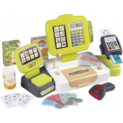 Smoby Velká elektronická pokladna se skenerem a terminálem, vícebarevná
