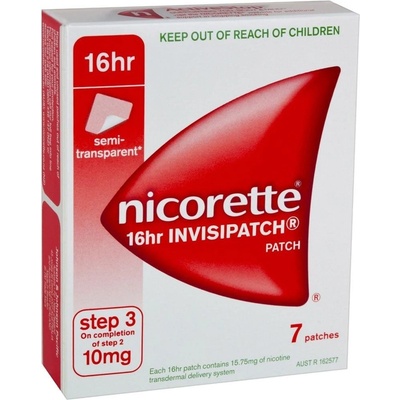 Nicorette invisipatch 15 mg/16h emp.tdm.7 náplastí