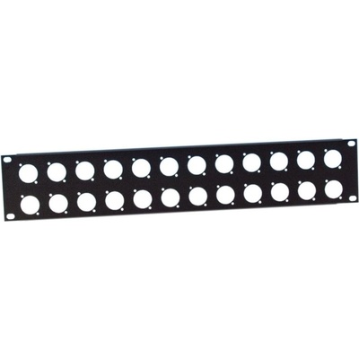 RACK maskovací panel 1U 24 XLR Adam Hall 872214