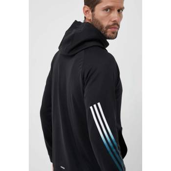 Adidas Суичър за трениране adidas Performance Train Icons в черно с качулка с принт (IJ8116)