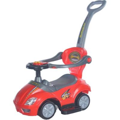 Baby Mix s vodící tyčí 3v1 Mega Car červené