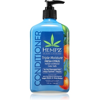 HEMPZ Triple Moisture hydratačný šampón na vlasy 500 ml