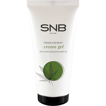 SNB Professional Крем-гел за ръце и тяло със сфери алое вера и конопено масло, 50 ml