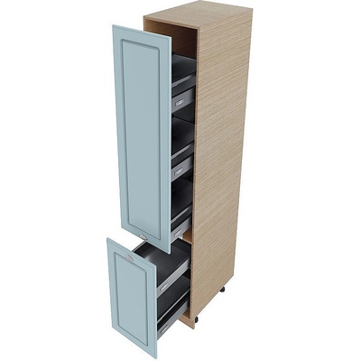 ИРИМ Колонен кухненски шкаф с пет рафта МФ-Деним мат-06-65 40 см