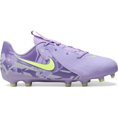 Nike Phantom GX 2 Academy Jr FG/MG purple agate/barely volt Fialová